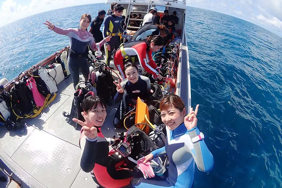 ダイバー友達と石垣島でダイビング